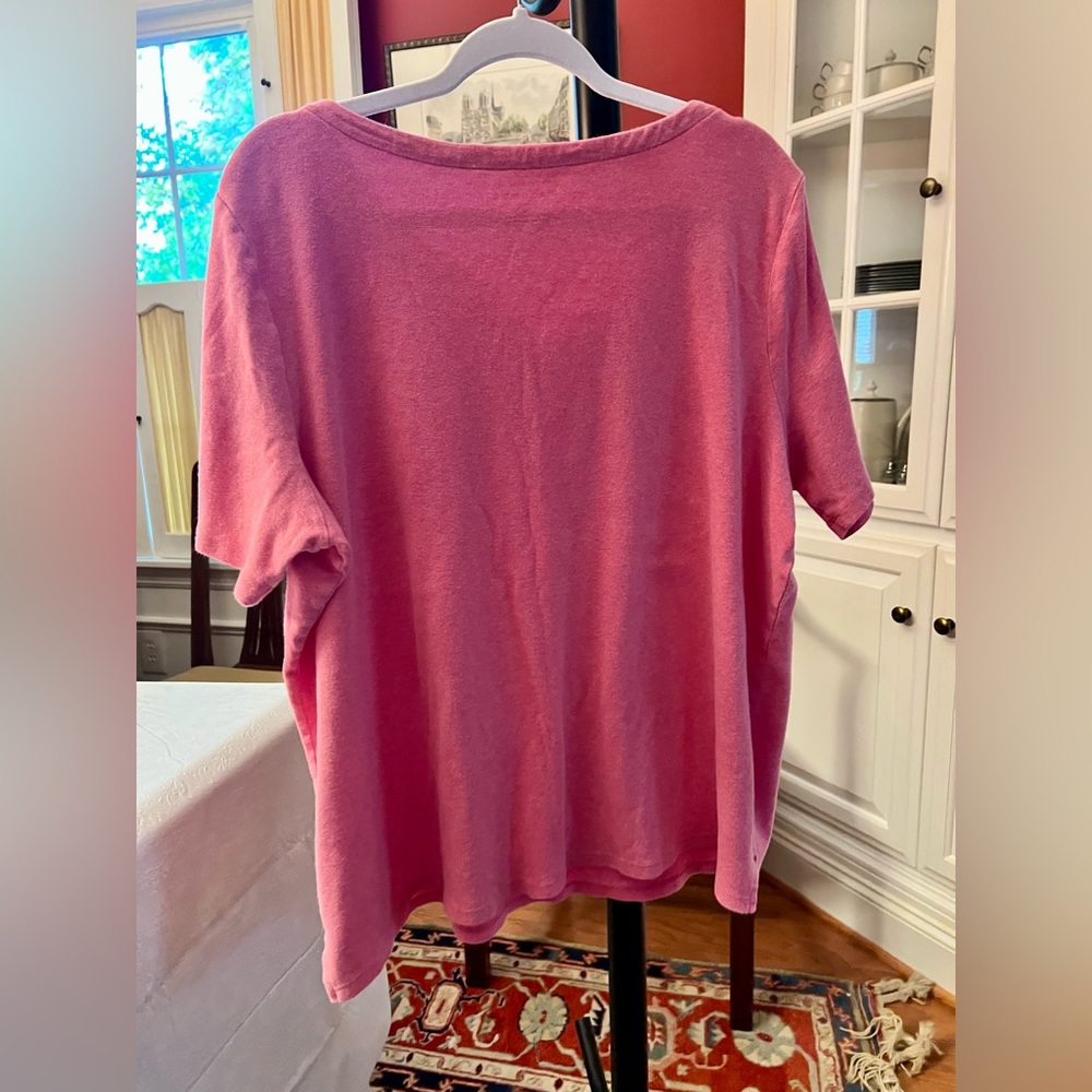 Talbots Pink Short Sleeve Women's Tee - Picture 2 of 6